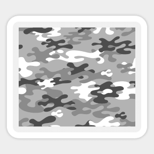 Grey Camouflage Sticker